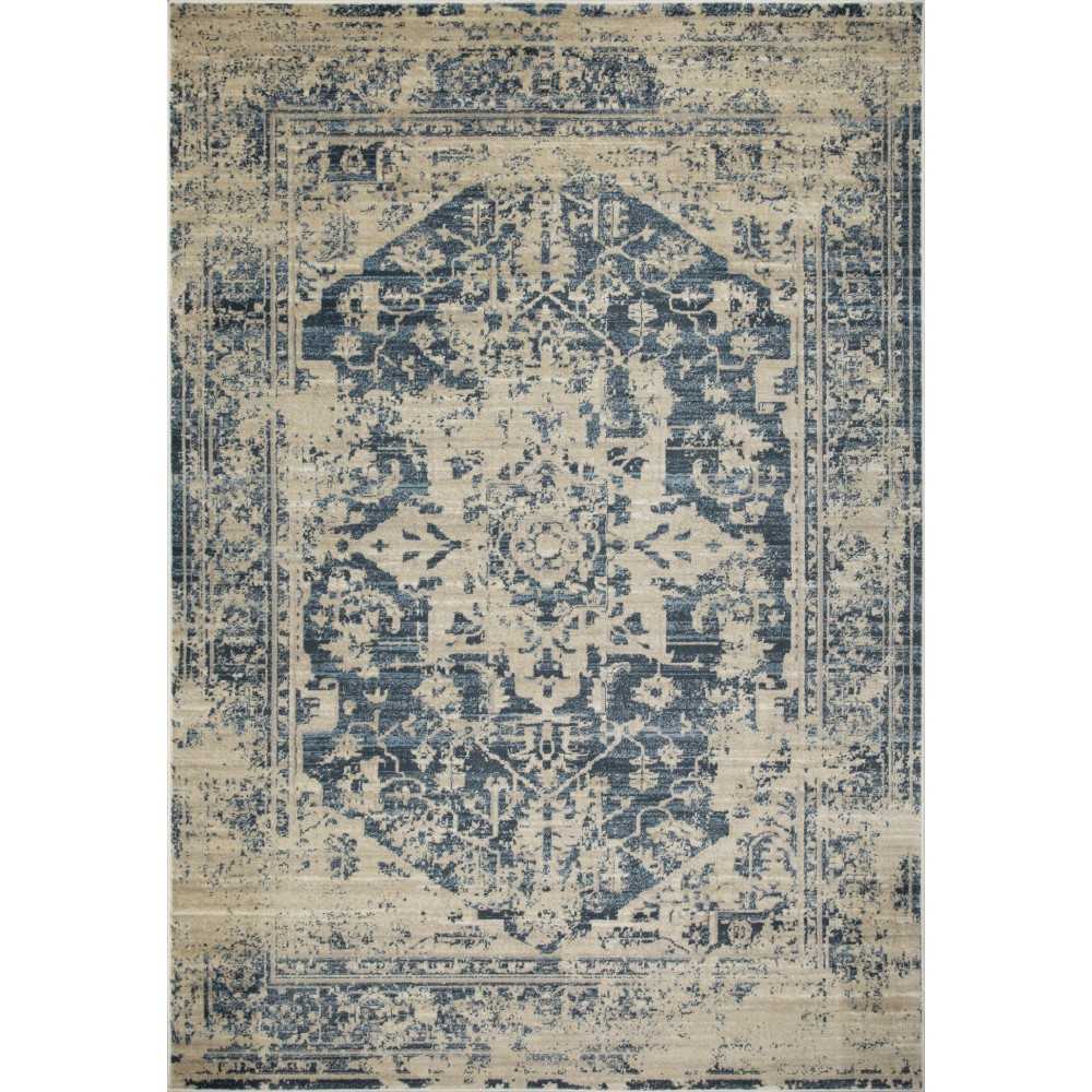 Heritage Ivory/Blue Traditions 3'3" x 4'11" Rug