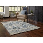 Heritage Ivory/Blue Traditions 3'3" x 4'11" Rug