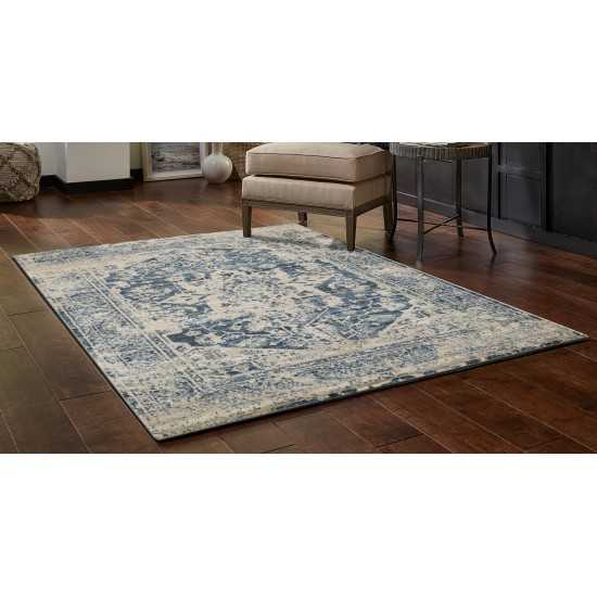 Heritage Ivory/Blue Traditions 3'3" x 4'11" Rug