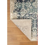 Heritage Ivory/Blue Anna 2'2" x 7'11" Runner Rug