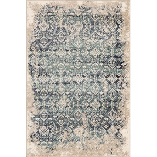 Heritage Ivory/Blue Anna 3'3" x 4'11" Rug