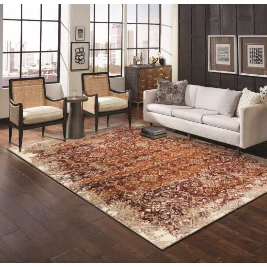Heritage Ivory/Rust Anna 3'3" x 4'11" Rug