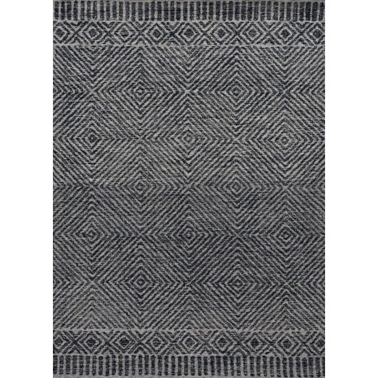 Hudson Grey/Black Retreat 5' x 7' Rug