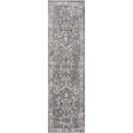 Hue Grey Farrah 2'2" x 7'6" Runner Rug