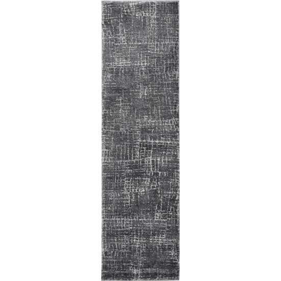 Hue Grey Universe 2'2" x 7'6" Runner Rug