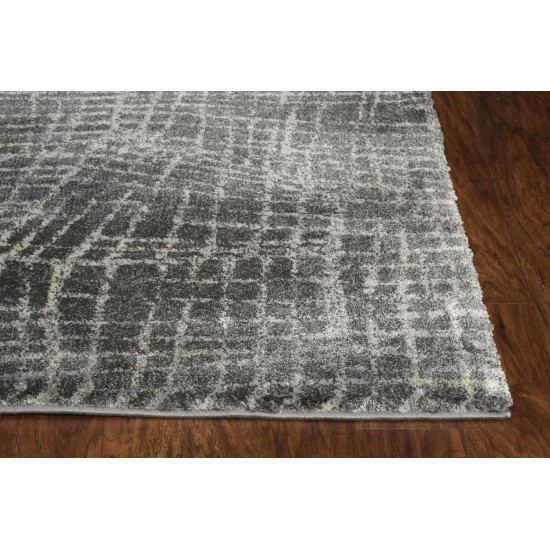 Hue Grey Universe 2'2" x 7'6" Runner Rug