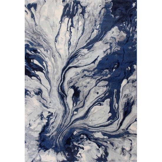 Illusions Blue Watercolors 3'3" x 4'11" Rug