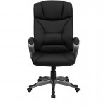 High Back Black LeatherSoft Executive Swivel Office Chair with Arms