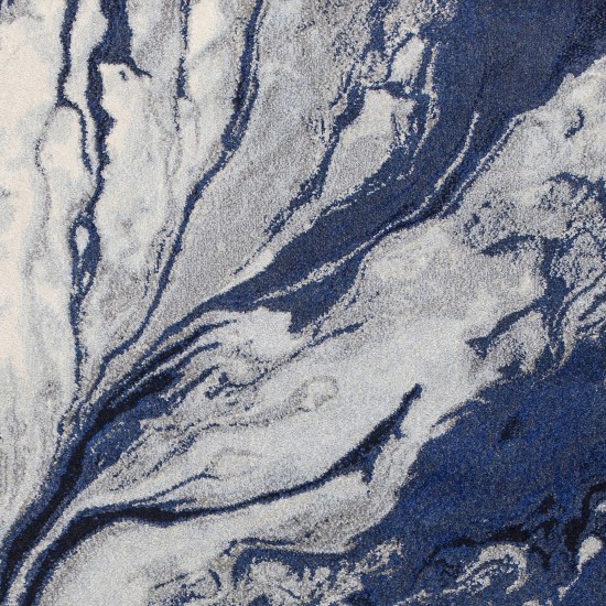 Illusions Blue Watercolors 6'7" x 9'6" Rug