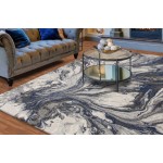 Illusions Grey Watercolors 5'3" x 7'7" Rug