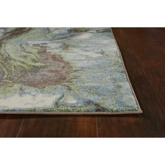 Illusions Seafoam Watercolors 7'10" x 10'10" Rug