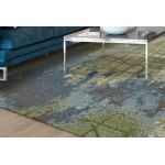 Illusions Green/Blue Visions 3'3" x 4'11" Rug