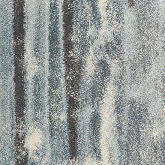 Illusions Teal Moderne 3'3" x 4'11" Rug