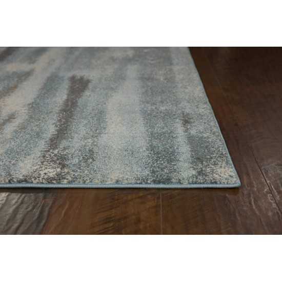 Illusions Teal Moderne 5'3" x 7'7" Rug