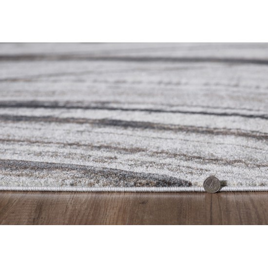 Illusions Ivory/Grey Elements 3'3" x 4'11" Rug