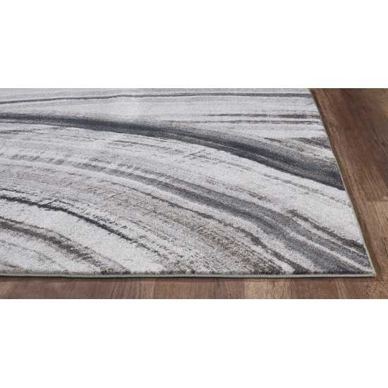 Illusions Ivory/Grey Elements 5'3" x 7'7" Rug