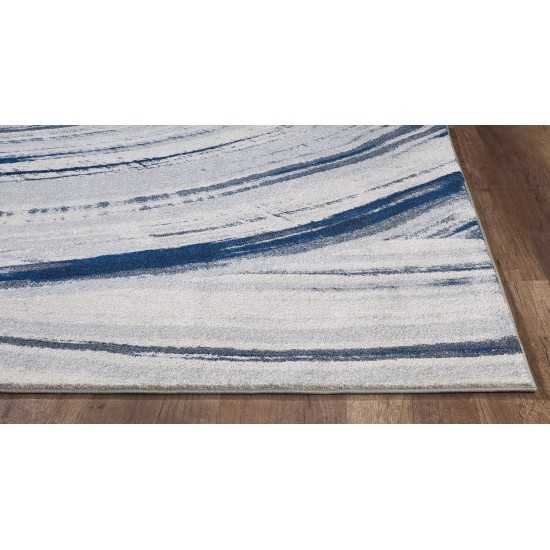 Illusions Ivory/Blue Elements 3'3" x 4'11" Rug