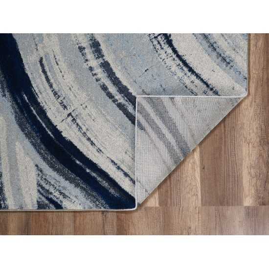 Illusions Ivory/Blue Elements 6'7" x 9'6" Rug