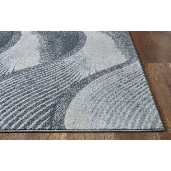 Illusions Grey/Blue Breeze 5'3" x 7'7" Rug