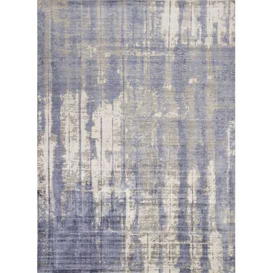 Indulge Grey/Blue Drizzle 3'3" x 5'3" Rug