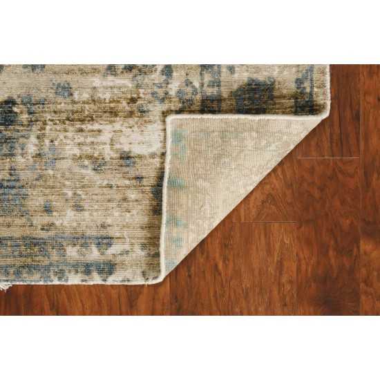 Indulge Sand/Blue Elegance 3'3" x 5'3" Rug