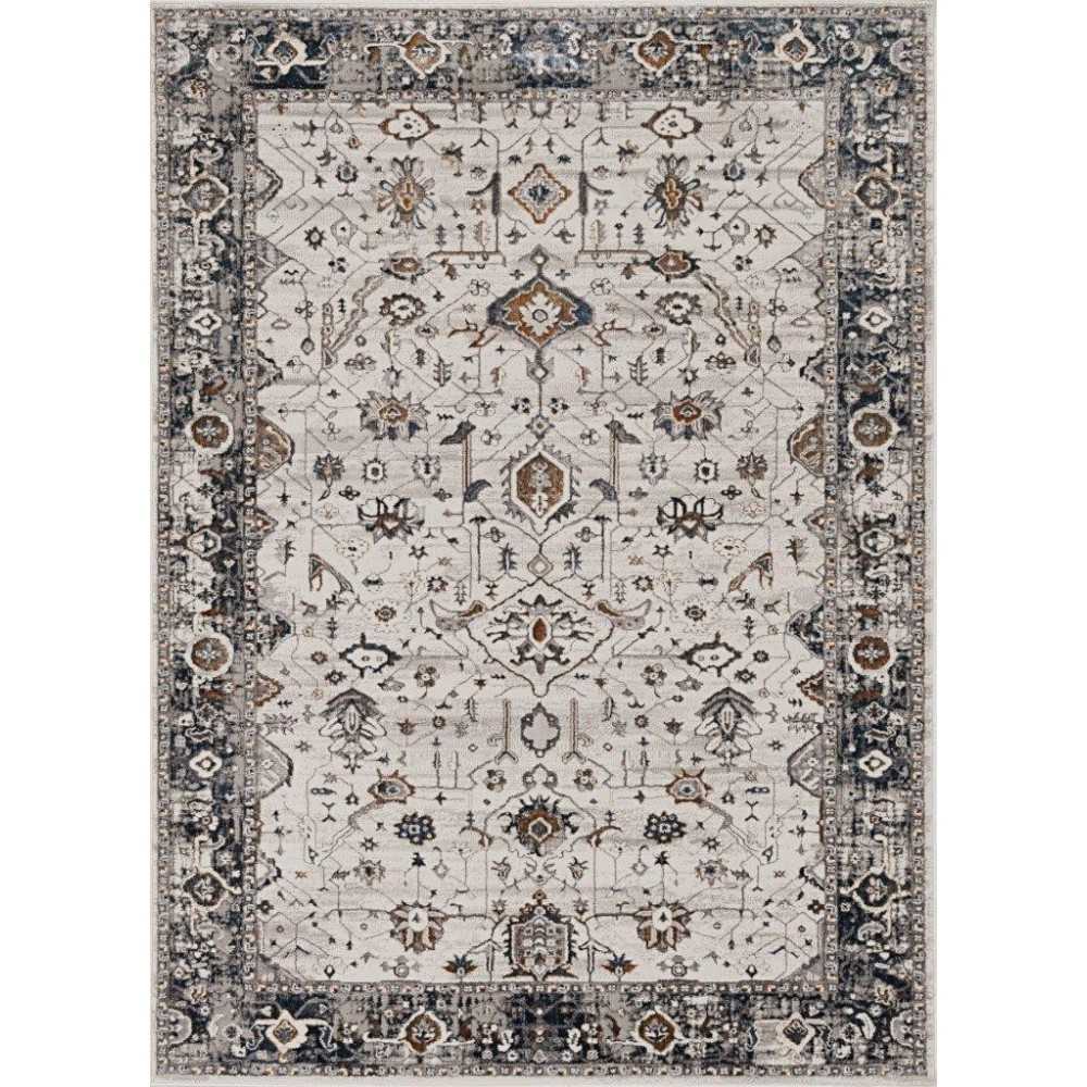 Inspire Ivory/Grey Empera 5'3" x 7'7" Rug