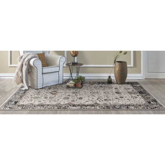 Inspire Ivory/Grey Empera 5'3" x 7'7" Rug