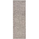 Inspire Ivory/Grey Escape 2\'2" x 6\'11" Runner Rug