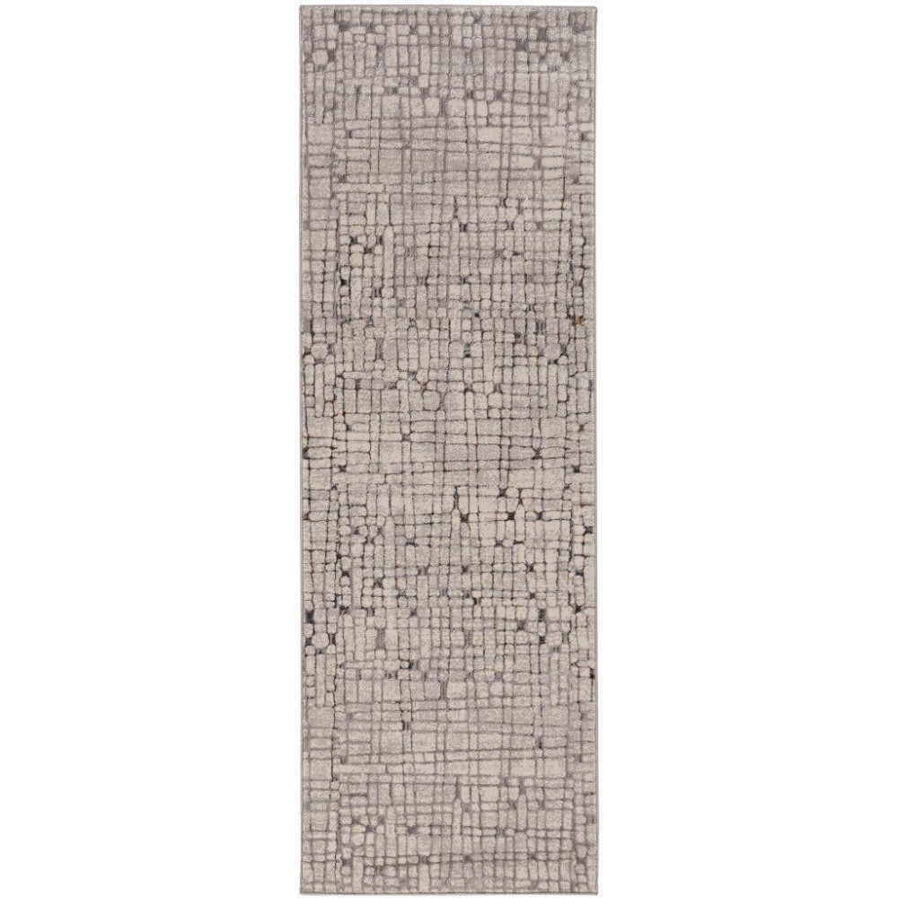 Inspire Ivory/Grey Escape 2'2" x 6'11" Runner Rug Inspire Ivory/Grey Escape 2'2" x 6'11" Runner Rug