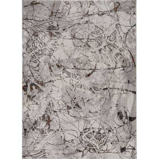 Inspire Ivory/Grey Escape 3'3" x 4'7" Rug