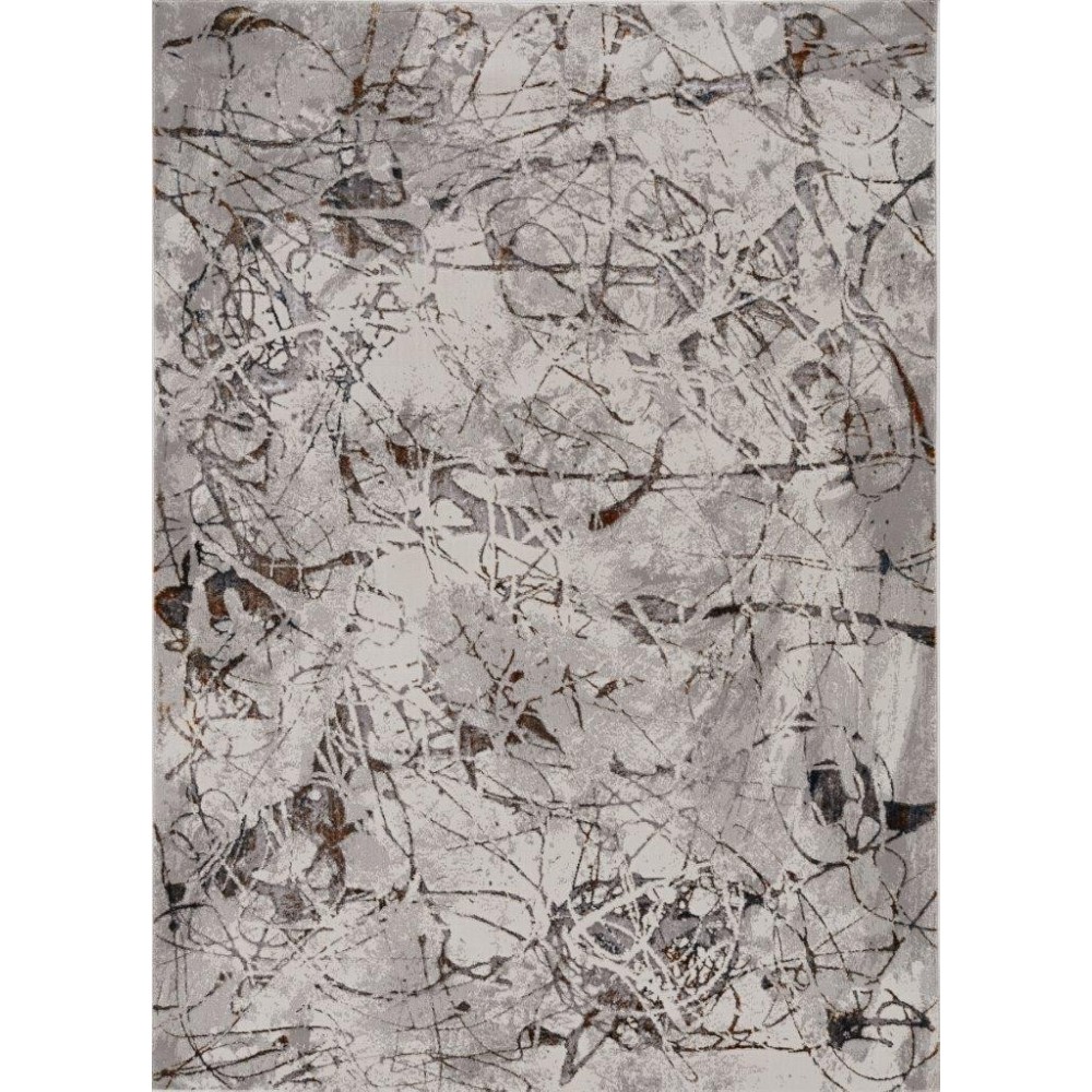 Inspire Ivory/Grey Escape 5'3" x 7'7" Rug