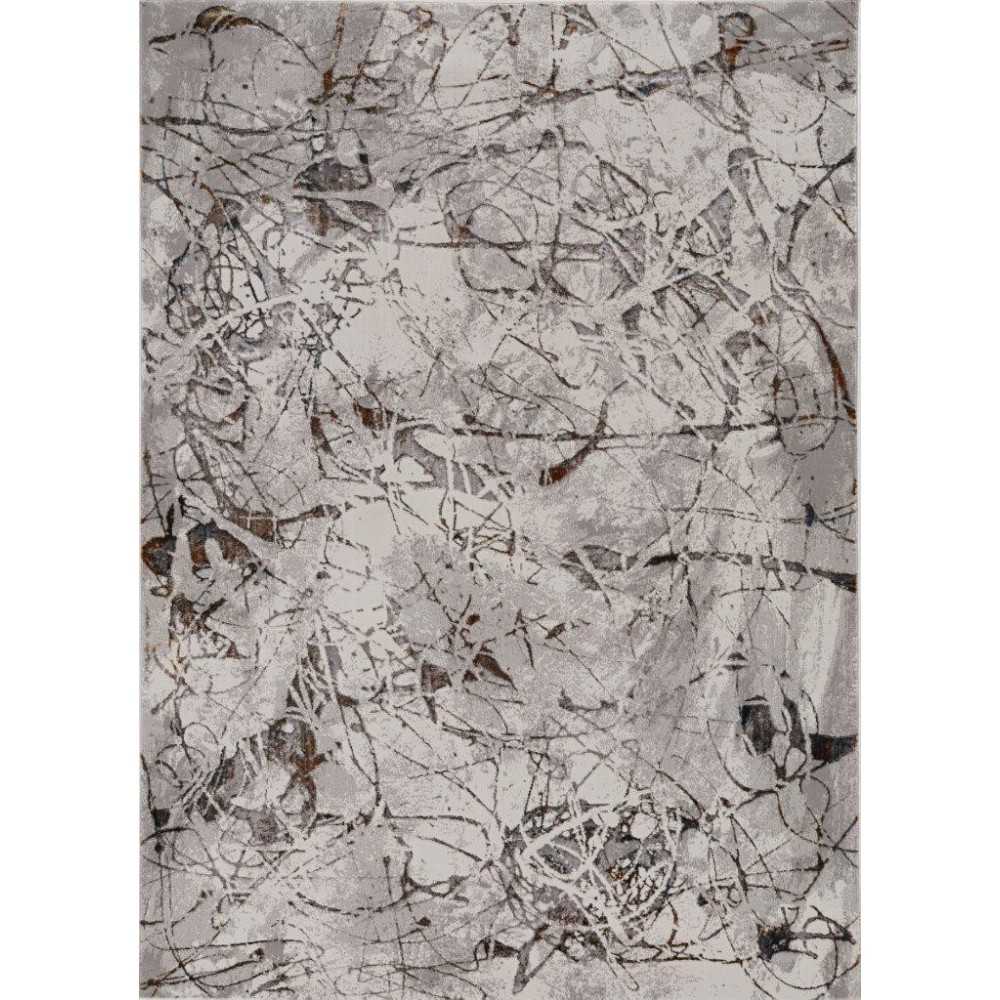 Inspire Ivory/Grey Escape 6'7" x 9'6" Rug