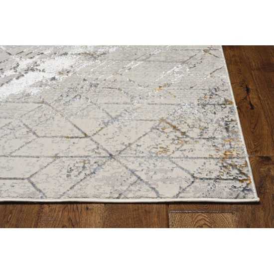 Inspire Ivory Elliott 2'2" x 6'11" Runner Rug