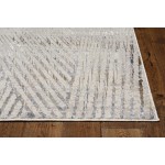 Inspire Ivory/Grey Parker 2'2" x 6'11" Runner Rug