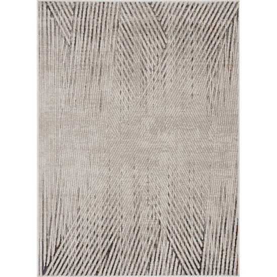 Inspire Ivory/Grey Parker 3'3" x 4'7" Rug