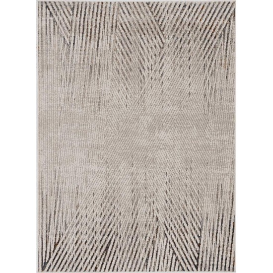 Inspire Ivory/Grey Parker 5'3" x 7'7" Rug