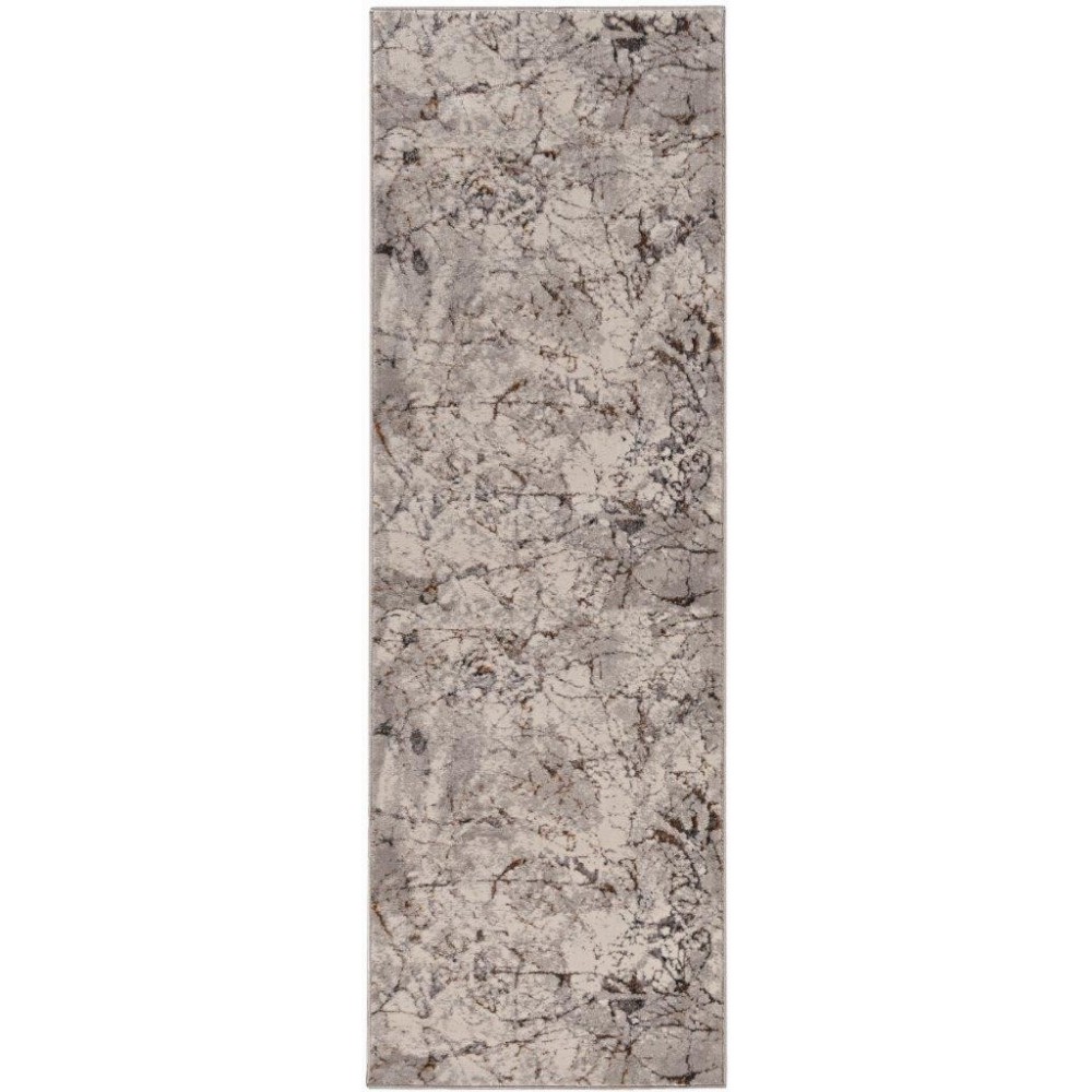 Inspire Grey Tribeca 2'2" x 6'11" Runner Rug