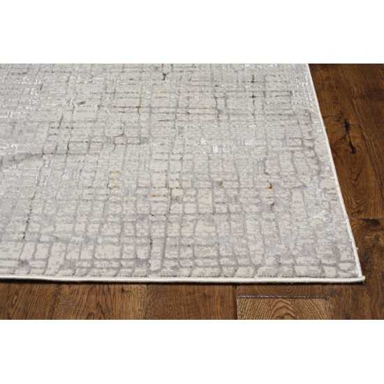 Inspire Grey Tribeca 2'2" x 6'11" Runner Rug