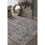 Inspire Grey Expressions 6'7" x 9'6" Rug