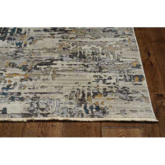 Karina Grey Landscape 2'3" x 7'7" Runner Rug