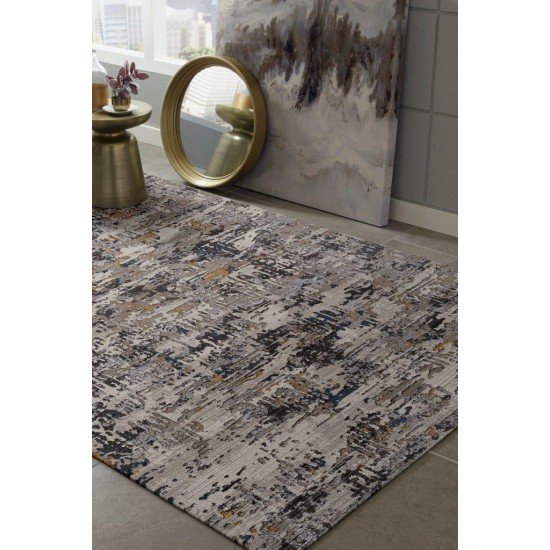 Karina Grey Landscape 3'11" x 5'5" Rug