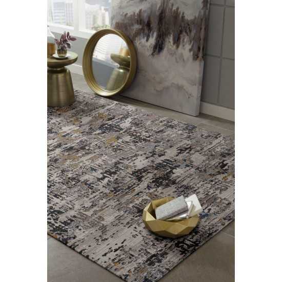 Karina Grey Landscape 3'11" x 5'5" Rug