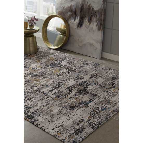 Karina Grey Landscape 5'3" x 7'7" Rug