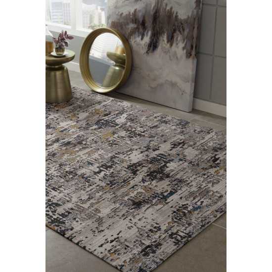 Karina Grey Landscape 8'10" x 13'2" Rug