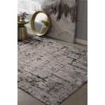Karina Ivory/Grey Palette 8' Round Rug