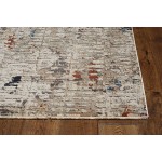 Karina Beige/Grey Flatiron 2'3" x 7'7" Runner Rug