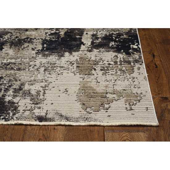 Karina Ivory/Charcoal Moda 2'3" x 7'7" Runner Rug