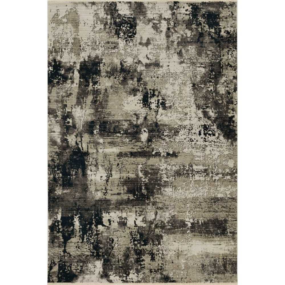 Karina Ivory/Charcoal Moda 8' Round Rug Karina Ivory/Charcoal Moda 8' Round Rug