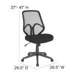 Salerno Series High Back Black Mesh Office Chair