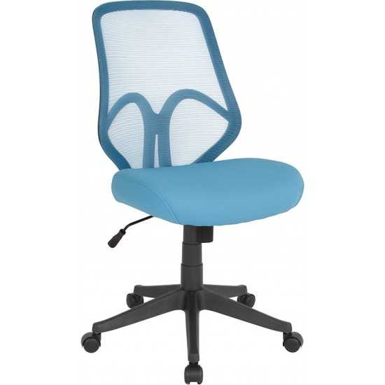 Salerno Series High Back Light Blue Mesh Office Chair
